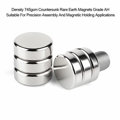 قیمت مناسب Density 745gcm Countersunk Rare Earth Magnets Grade AH Suitable For Precision Assembly And Magnetic Holding Applications آنلاین